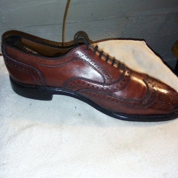 Allen Edmonds Dark Chili Men's Classic McAllister Wingtip Oxford sz 8.5 - Picture 11 of 15